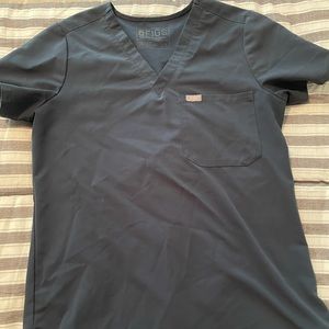 Small Figs Dark Harbor scrub top